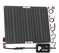 POWOXI 50W 12V Solar Battery Trickle Charger with MPPT Controller