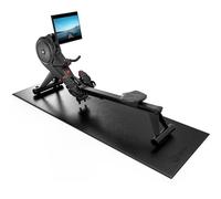 Powr Labs Rowing Machine Mat for Carpet & Hardwood Floors - Rower Mat for Hydrow, Concept 2, Peloton Rower