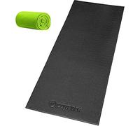 POWR LABS Sweat Proof Indoor Cycling Mat - Stationary Exercise Mat for Carpet Works with Peloton Bike & Wahoo Kickr