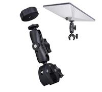 POWRIG Starlink Mini Mount Aluminum Camera Tripod Adapter Mount, Pole Clamp for RV Rack Mount, with 1/4" and 3/8" Connector