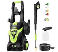 PowRyte Electric Pressure Washer, Foam Cannon, 4 Different Pressure Tips, Power Washer, 3800 PSI 2.4 GPM