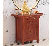 POWRZZZY Personal Shrine Altar Table Temple Altar Table Buddha Niche Chinese Cabinet with Storage Altar Table for Home Use Living Room Entryway Heightened Design(88x48.8x108cm)