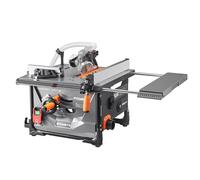 POWSTR Dust-Free Table Saw for Woodworking, 15 Amp 8.5 in Portable Jobsite Bench Saw with Protective Cover, 5000RPM, 98% Vacuuming Rate, 90° Cross Cut 0-45° Bevel