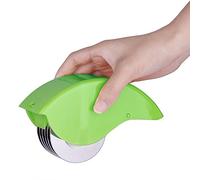 Powstro 3-in-1 Herb Mincer-Roller Cutter Manual Hand Scallion Chive Mint Cutter Vegetable Slicer with 6 Stainless Steel Blade