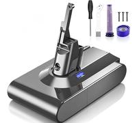 Powtree Battery for Dyson V8, Replacement Battery for Dyson SV10 Compatible with V8 Absolute Animal Fluffy Motörhead Exclusive Total Clean 215681 Vacuum Cleaner (2 Filters + 1 Screwdriver + 3 Screws +
