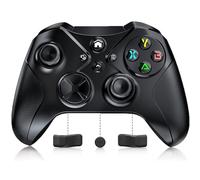 Powtree Wireless Controller for Xbox One Controller for PC(Windows 7/8/10/11)/Android/ios Support WiFi&Bluetooth Connection/Dual Vibration/3.5mm Audio Jack with 2.4GHZ Adapter - Black