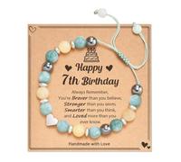 POWWA 7 Year Old Girl Birthday Gifts, Birthday Gifts for 7 7+ Year yr Old Little Girls Jewelry Bracelets Gift Age 7 6-8 Gift for Daughter Granddaughter Niece Girl
