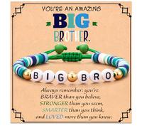POWWA Big Brother Gifts: Adjustable Bracelet for Boys - Ideal for Birthdays & Christmas