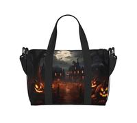 Powzjzw All Hallows' Eve Travel Duffle Bag Weekender Carry On Tote Bags for Women Hospital Bags for Labor and Delivery Overnight Luggage Bag