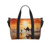 Powzjzw Lok Ling in The Evening Sun Travel Duffle Bag Weekender Carry On Tote Bags for Women Hospital Bags for Labor and Delivery Overnight Luggage Bag
