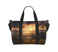 Powzjzw Morning Sun Travel Duffle Bag Weekender Carry On Tote Bags for Women Hospital Bags for Labor and Delivery Overnight Luggage Bag