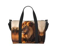 Powzjzw North American Lion Travel Duffle Bag Weekender Carry On Tote Bags for Women Hospital Bags for Labor and Delivery Overnight Luggage Bag