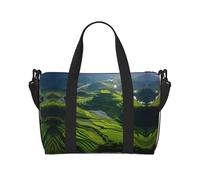 Powzjzw Stepped Fields Travel Duffle Bag Weekender Carry On Tote Bags for Women Hospital Bags for Labor and Delivery Overnight Luggage Bag