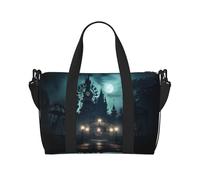 Powzjzw The Ghost in The Night Travel Duffle Bag Weekender Carry On Tote Bags for Women Hospital Bags for Labor and Delivery Overnight Luggage Bag