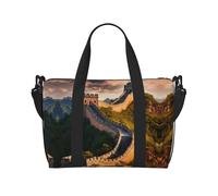 Powzjzw The Great Wall of China Travel Duffle Bag Weekender Carry On Tote Bags for Women Hospital Bags for Labor and Delivery Overnight Luggage Bag