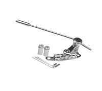 POXZSFX Vibrato Bridge Fits LP Electric Guitars Enhancing Stability And Sound Effortlessly Is Decoration For Instrument. Electric Guitar Bridge Stop Bar Tailpiece Tremolo, Silver, 25x10x4.5cm
