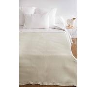 Poyet Motte Aubisque Natural Wool Blanket, White, Naturel Blanchi, 240x220 cm