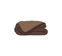 Poyet Motte Calgary Polyester Duvet Chocolate/Mocha, polyester, Chocolat/Moka, 260x240x1 cm