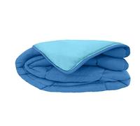 Poyet Motte Calgary Quilt Polyester Blue/Azure, polyester, Gitane/Azur, 240x220x1 cm