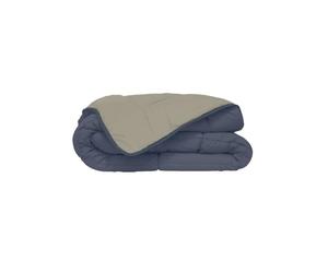 Poyet Motte Calgary Quilt Polyester Oil/Putty, polyester, Pétrole/Mastic, 240x220x1 cm