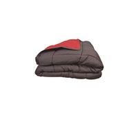 POYET MOTTE Calgary Range Two-Tone Polyester Duvet - 240 x 260 cm - Grey/Red