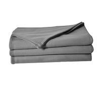 Poyet Motte Fleece Blanket 180 x 220 cm Polyester Steel Poleco Range