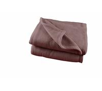 Poyet Motte Fleece Blanket, Polyester, Chocolate Brown, Customized