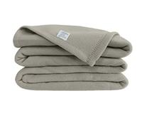 Poyet Motte Fleece Blanket - Polyester - Steel 240 x 260 cm - Potty - Poleco Range
