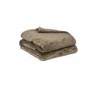Poyet Motte Fleece Blanket Polyester Taupe 130 x 170 cm Microflannel Range
