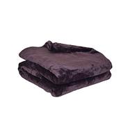 Poyet Motte Micro flannel Polyester Blanket Plum, polyester, plum, 240x220 cm