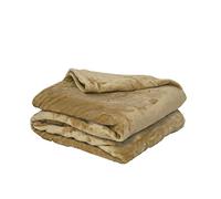 Poyet Motte microflanelle Polyester Blanket Beige, polyester, beige, 170x130x1 cm