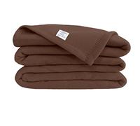 Poyet Motte poleco Polyester Fleece Blanket Chocolate, polyester, chocolate, 240x220 cm