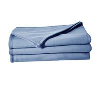 Poyet Motte Polex Blanket in Polyester Fleece - Forget-Me-Not, polyester, Myosotis, 240x220 cm
