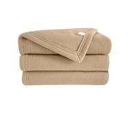 Poyet Motte Polex Blanket in Polyester Fleece - Sand, polyester, sand, 300x240 cm
