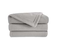 Poyet Motte Polex Fleece Blanket Polyester Steel, polyester, steel, 220x180 cm
