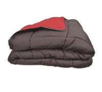 Poyet Motte Two Tone Quilt, Polyester, Grey/red, Customized