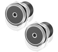 Poyiccot 3.5mm TRS Panel Mount Stereo Audio Adapter, 3.5mm 1/8 inch TRS Female to Female Screw Panel Mount Headphone Adapter for Extension Smartphones Laptop Audio Port, 2pcs