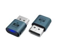 Poyiccot DisplayPort Dummy Plug 4K, Headless Ghost Display Emulator EDID Emulator, Virtual Display Adapter, DP Dummy Plug Support 4K 4096x2160@60Hz, 3840x2160@60Hz, 2-Pack (Grey)