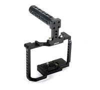 Poyinco A9 Camera Cage for Sony A7RM3 / A7RM2 / A7M3 / A7M2 /A7SM2 Camera Stabilizer with Topo Handle Movable Quick Release Plate