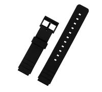 POYNMRE 16mm Rubber Black Watch Band Strap Compatible With C-asio MQ-24 MW59 MW-240 MQ-71 Bracelet Men Women Silicone Waterproof Sport Watchband