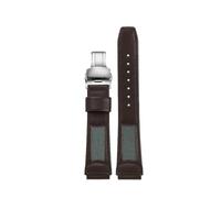 POYNMRE 16mm Soft Cowhide Strap Compatible With Casio DW5600 DW-5600 GW-5000 5035 GW-M5610 GW-B5600 DW6900 GA2100 GA-2100 Series Calfskin Watchband(Brown-silver B)