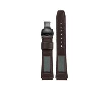 POYNMRE 16mm Soft Cowhide Strap Compatible With Casio DW5600 DW-5600 GW-5000 5035 GW-M5610 GW-B5600 DW6900 GA2100 GA-2100 Series Calfskin Watchband(Brown-black B)