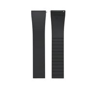 POYNMRE 18-21mm Watch Fold Deployant Clasp Double Click Spring Fast Release Luxury Stainless Steel 316L Strap Folding Buckle(Black No buckle,19mm)