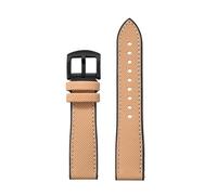 POYNMRE 18mm 20mm 22mm 24mm Hybrid FKM Watch Strap Fluoro Rubber Watchband FPM Soft StrapsQuick Relea Compatible With Each Waterproof Watches(Khaki Black 2,24mm)