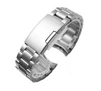 POYNMRE 18mm 20mm 22mm 24mm Stainless Steel Watchband Compatible With Casio EDIFICE EFV-540 EFV-500 BEM501 EFS-S510 EFB-650 ECB900 Watch Belt Strap(Style B-silver,20mm)