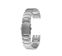 POYNMRE 19mm 21mm Watch Accessories Compatible With Swatch YCS YAS YGS YVS400 YVS451 YVB404 Strap Solid Stainless Steel Watchband Men Metal Bracelet(Silver,19mm)