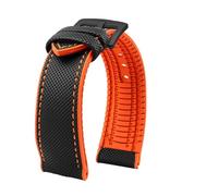 POYNMRE 20mm 21mm 22mm 23mm 24mm Unisex Nylon Rubber Bottom Strap Watchband Compatible With Any Watch Men's Bracelet(Green,22mm width)