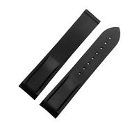 POYNMRE 20mm 22mm Curved End Rubber Watch Band Compatible With Omega Seamaster 300 Hamilton Tudor Seiko Water Ghost Waterproof Strap Watchband(Black-no clasp,22mm)
