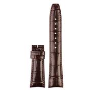POYNMRE 20mm 22mm Italian Cowhide Watch Strap Needle Folding Buckle Clasp Leather Watchband Suitable Compatible With IWC PORTUGIESER Series Bracelet(Brown no buckle)