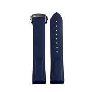 POYNMRE 20mm 22mm Rubber Silicone Watch Bands Compatible With Omega Seamaster 300 Speedmaster Strap Compatible With Seiko HAMILTON Watchband Moon(Blue black,22mm)